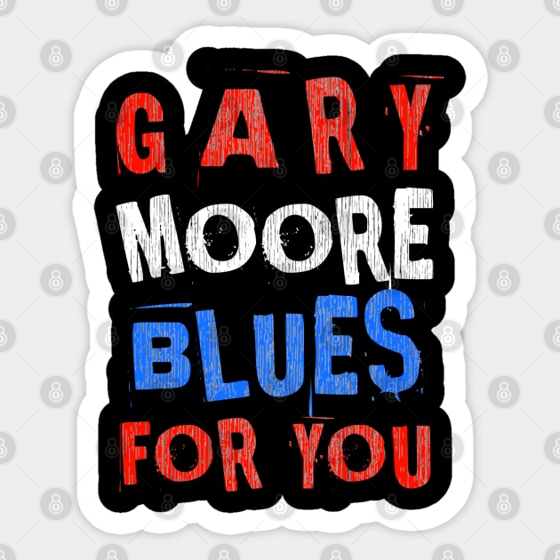 Blues for you Sticker by GRBO